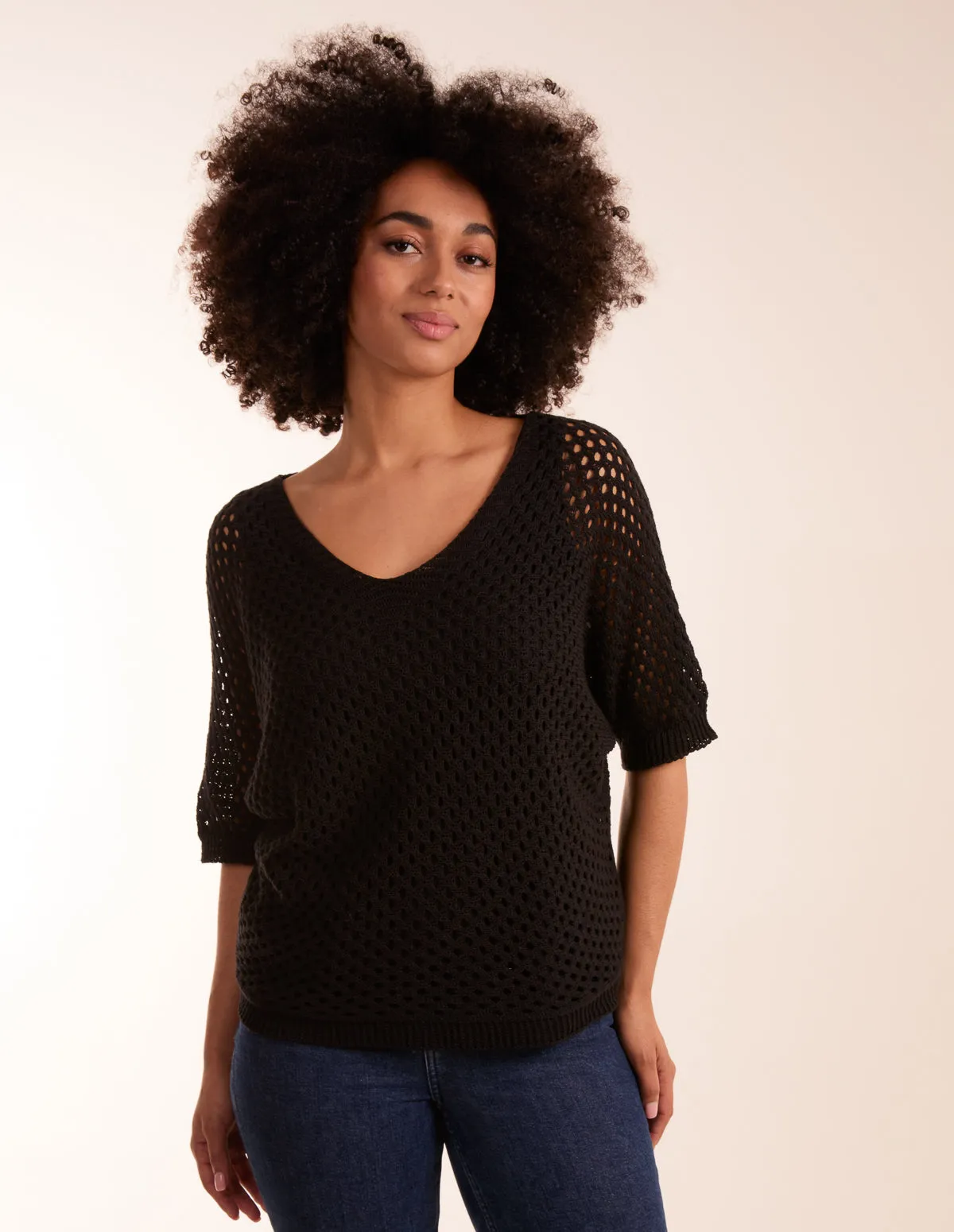 Crochet V Neck Top sold by Blue Vanilla