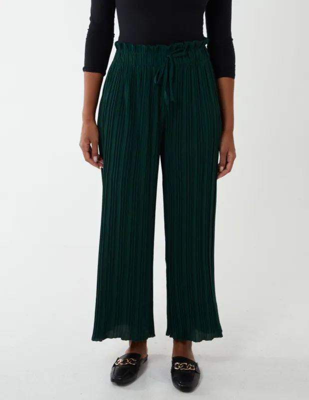 Wide Leg Pleated Trousers sold by Blue Vanilla