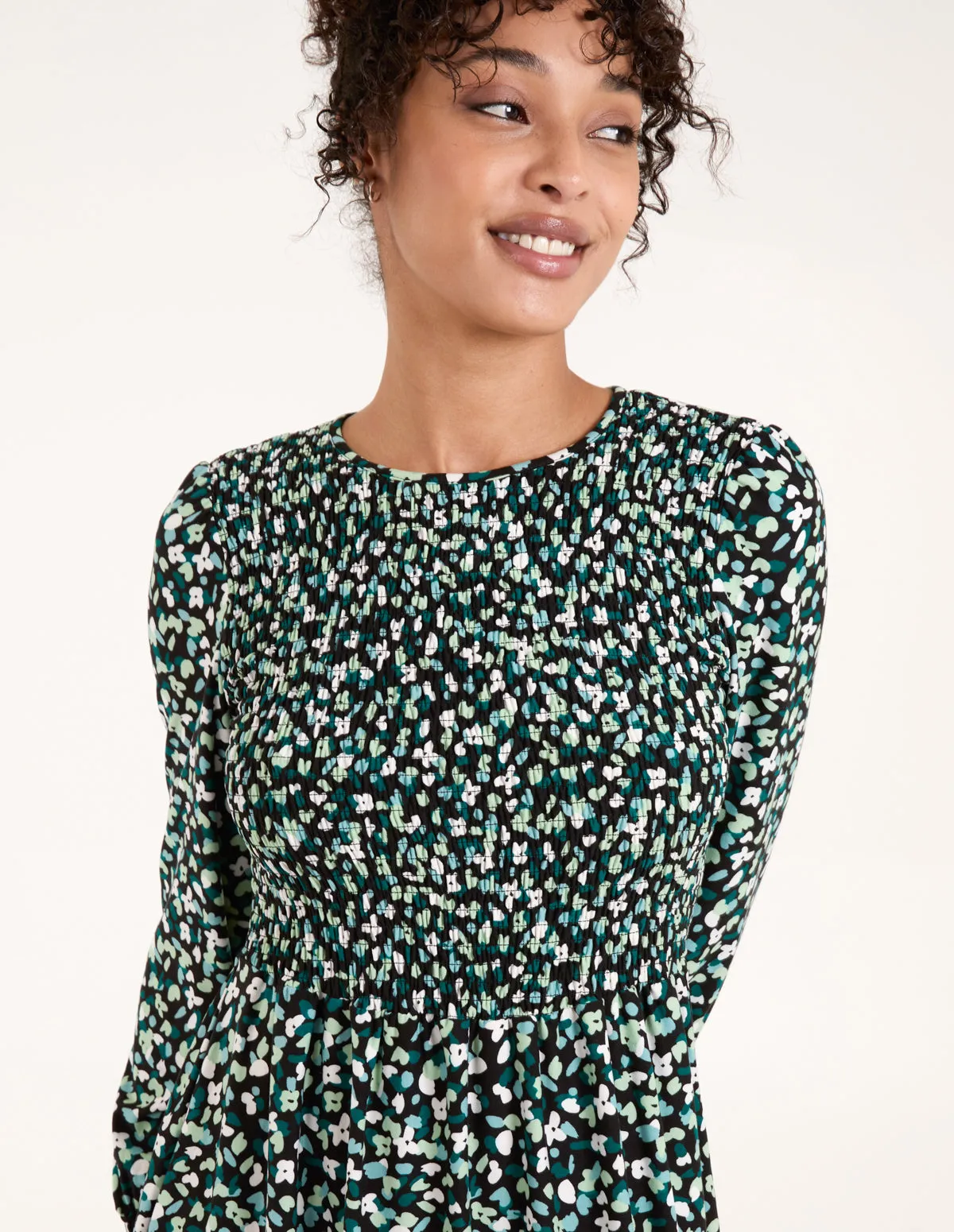 Smock Front Midi Dress sold by Blue Vanilla product image thumbnail 2