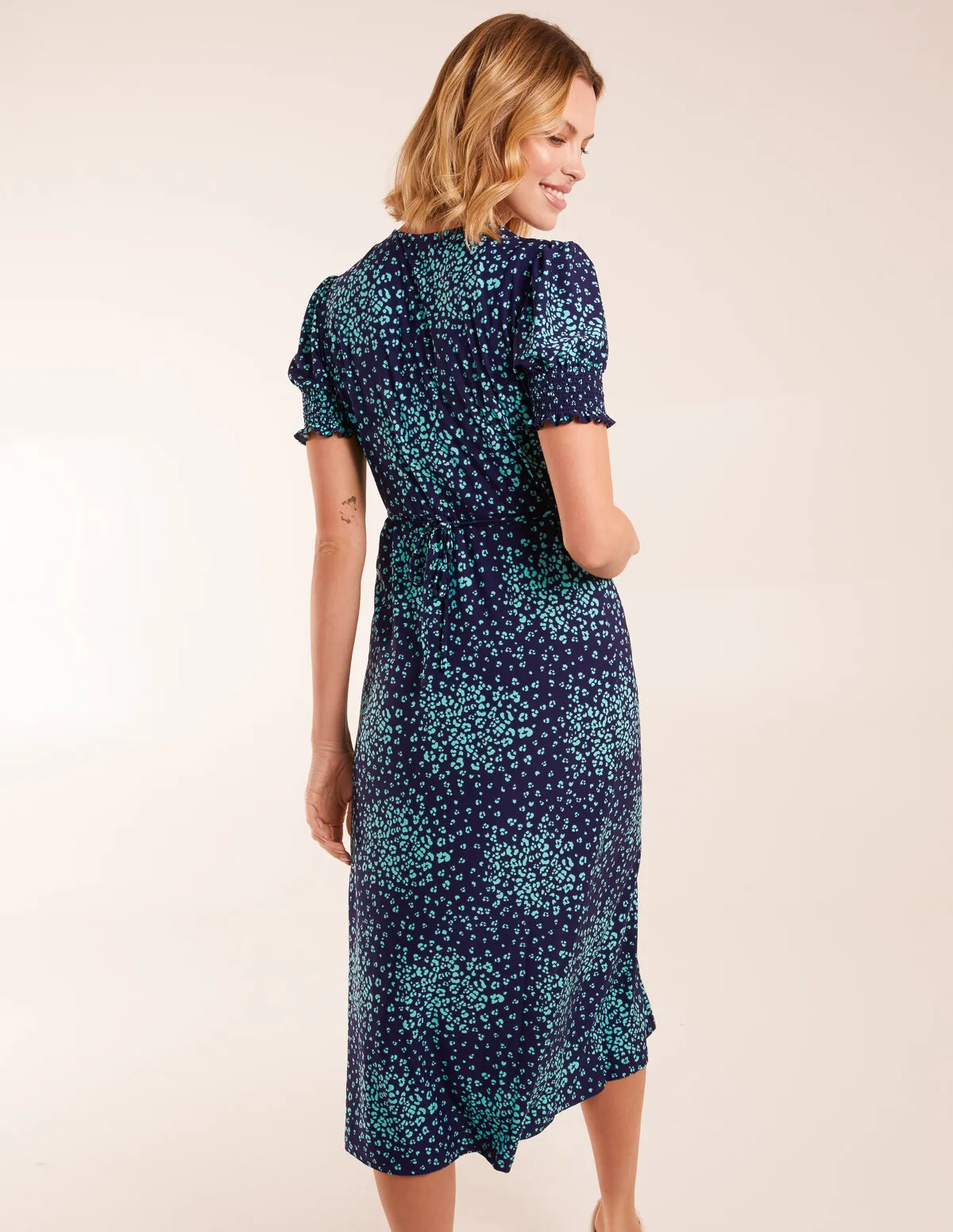 Ditsy Floral Button Front Midi Dress sold by Blue Vanilla product image thumbnail 4