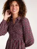 Shirred Bust Long Sleeve Mini Shirt Dress sold by Blue Vanilla