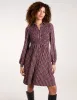 Shirred Bust Long Sleeve Mini Shirt Dress sold by Blue Vanilla