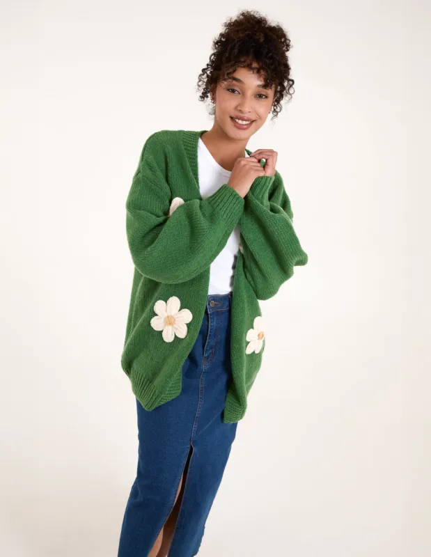 Daisy Large Flower Cardigan sold by Blue Vanilla