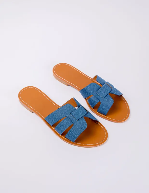 Cross Front Flat Sandal made by Blue Vanilla