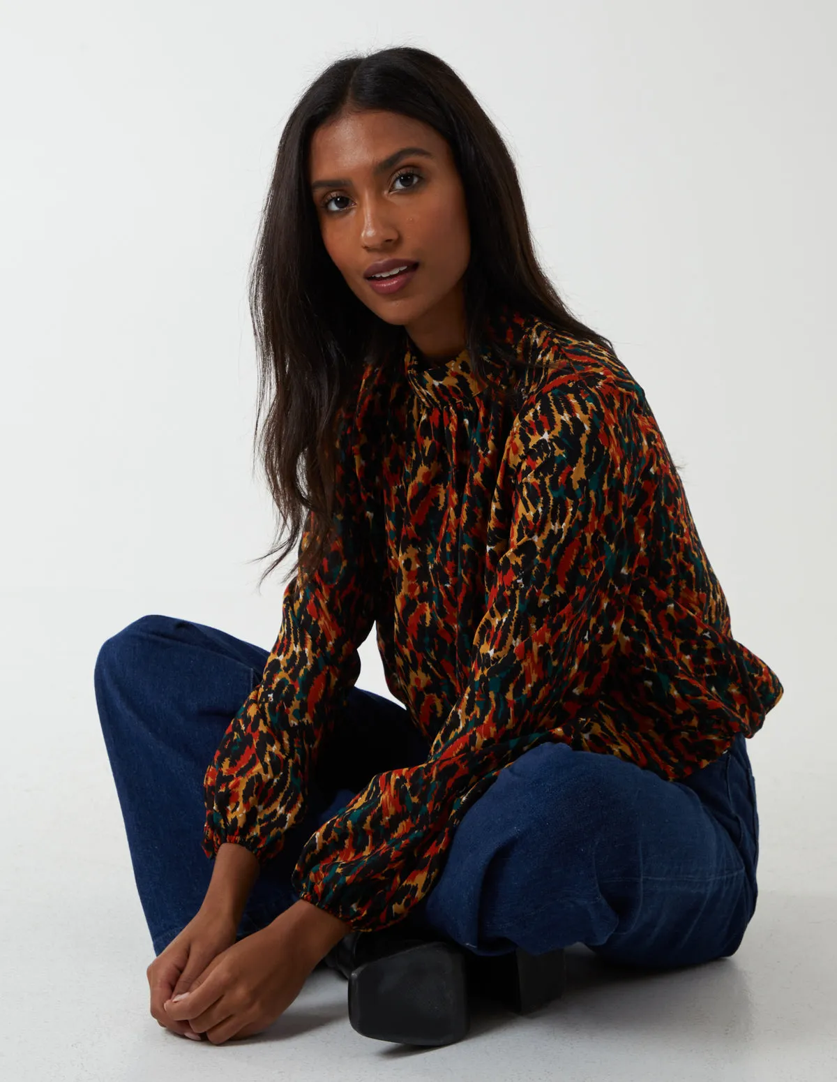 Animal Print Blouson Top sold by Blue Vanilla product image thumbnail 3