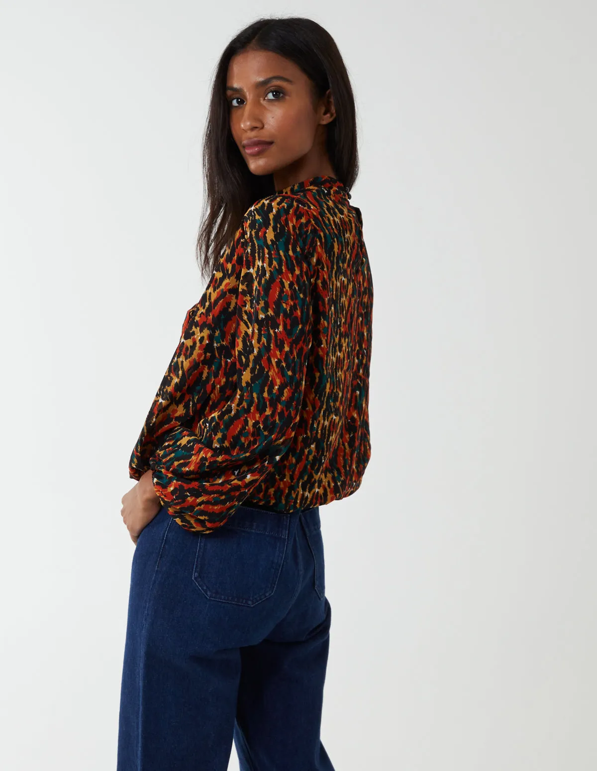 Animal Print Blouson Top sold by Blue Vanilla product image thumbnail 5