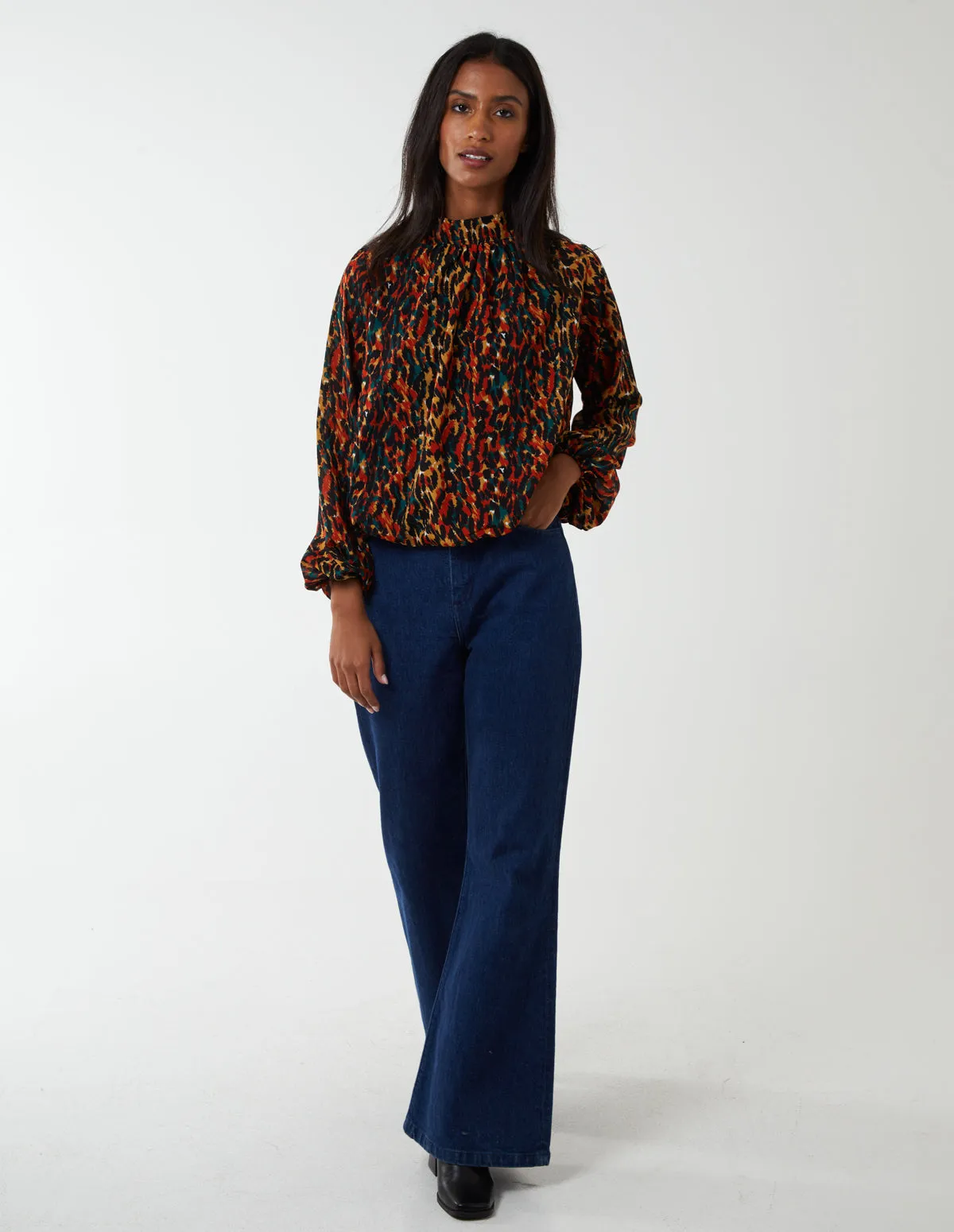 Animal Print Blouson Top sold by Blue Vanilla product image thumbnail 2