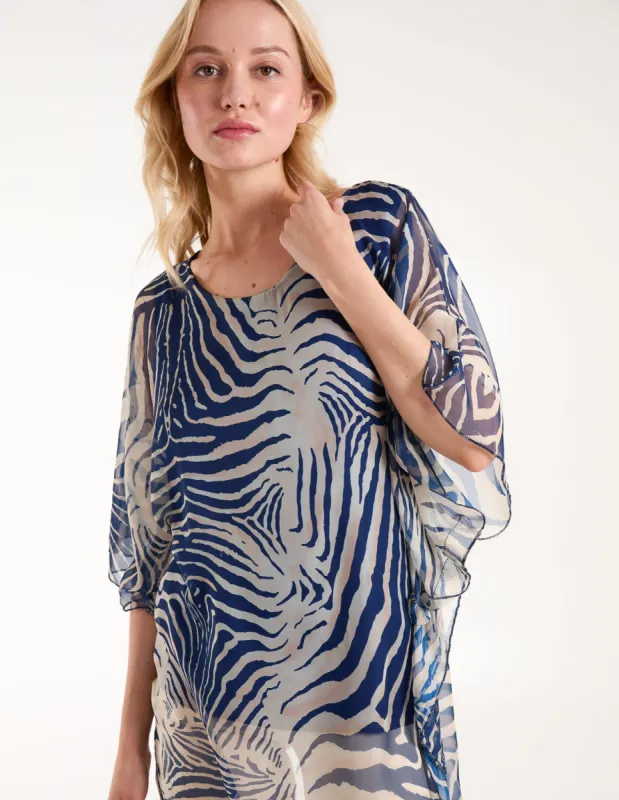 Zebra Oversized Tunic sold by Blue Vanilla