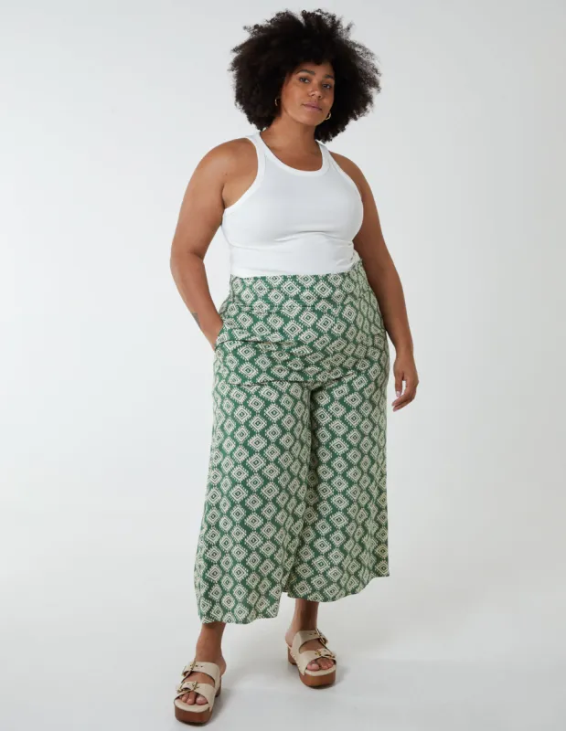 Curve Shirred Wide Leg Trouser sold by Blue Vanilla