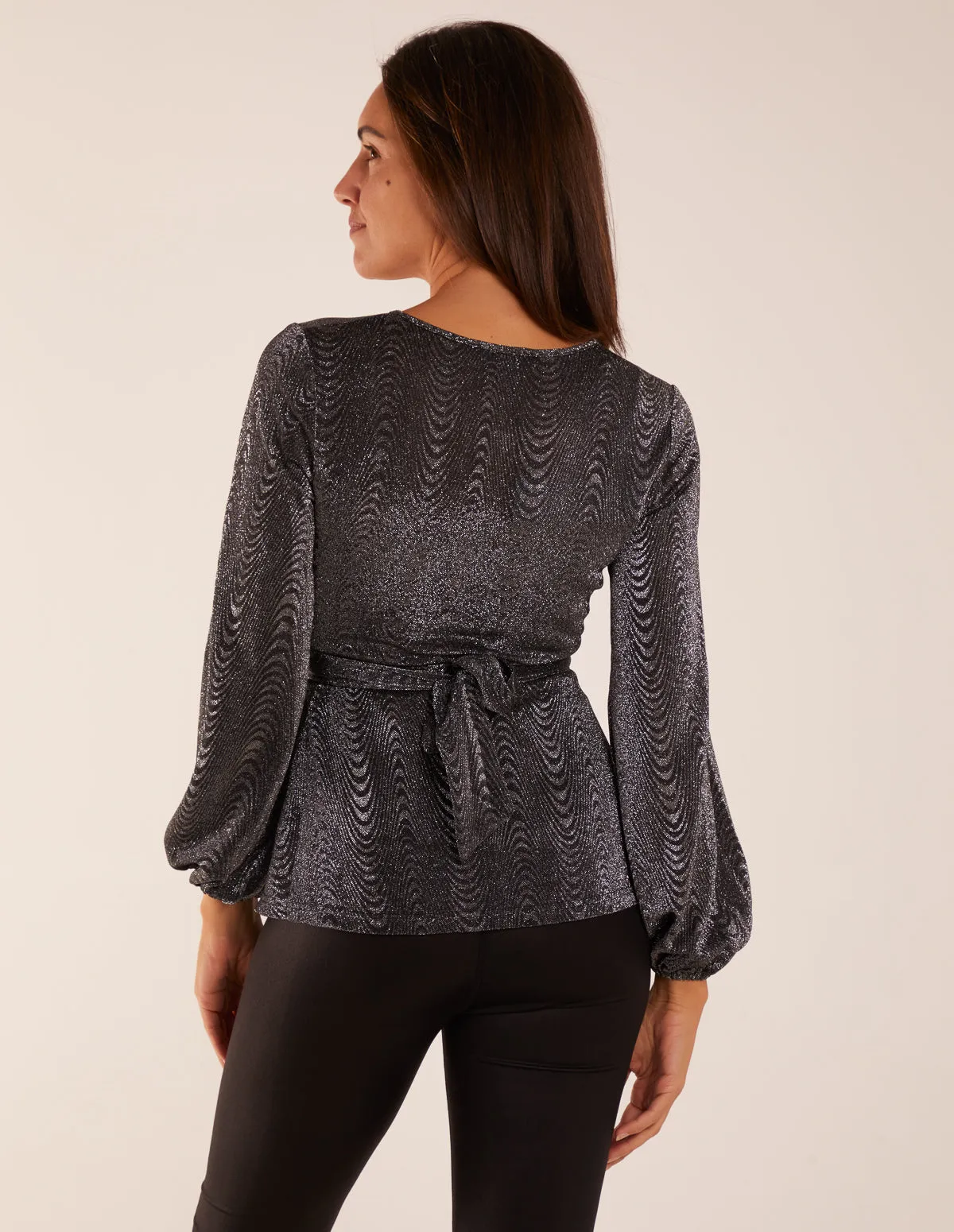 Tie Front Lurex Top sold by Blue Vanilla product image thumbnail 5