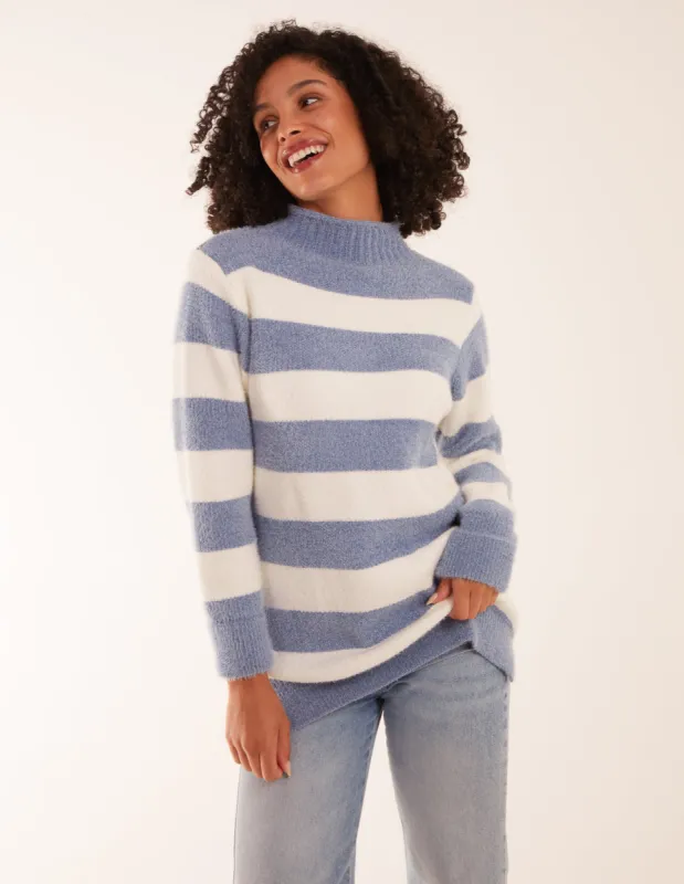 High Neck Striped Jumper sold by Blue Vanilla