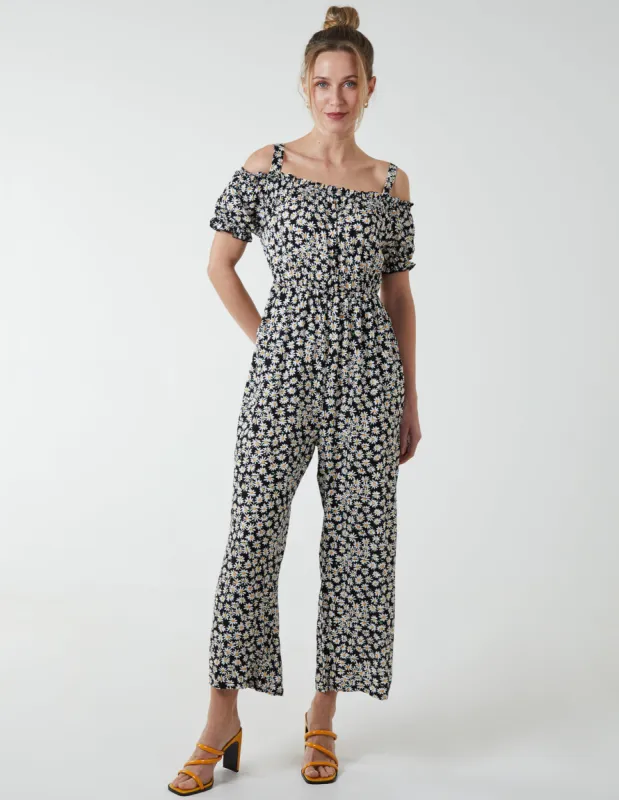 Cami Strap Bardot Daisy Jumpsuit sold by Blue Vanilla
