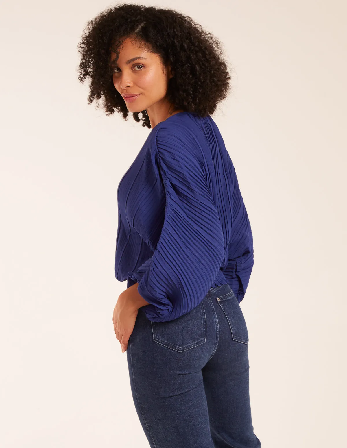 Long Sleeve Pleated Top sold by Blue Vanilla product image thumbnail 4