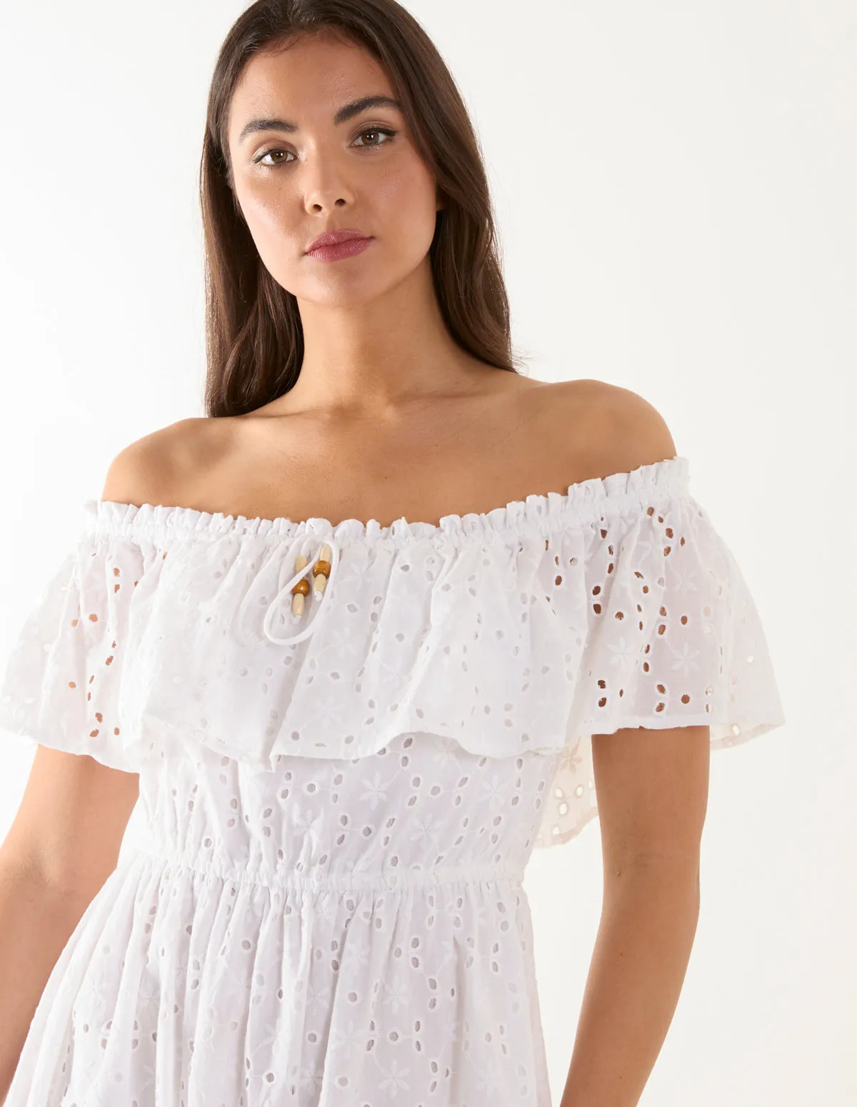 Bardot Beaded Broderie Dress sold by Blue Vanilla product image thumbnail 2