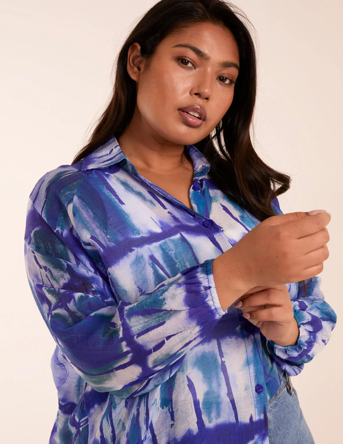 Curve Tie Dye Shirt sold by Blue Vanilla product image thumbnail 3