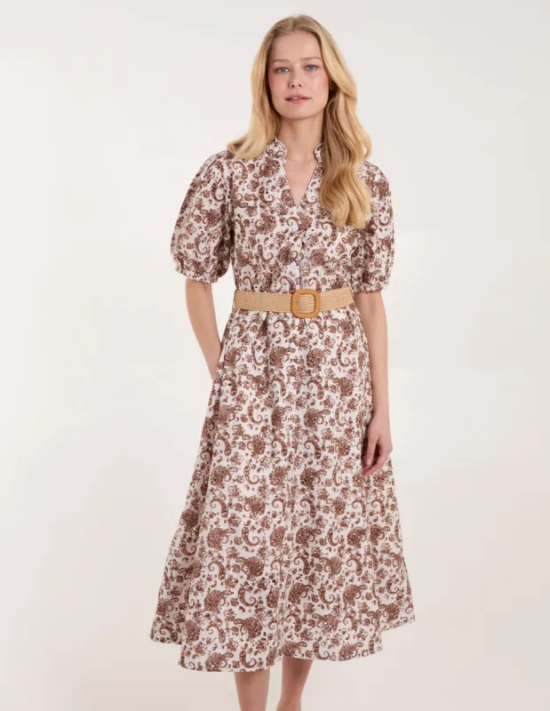 V Front Belted Dress sold by Blue Vanilla