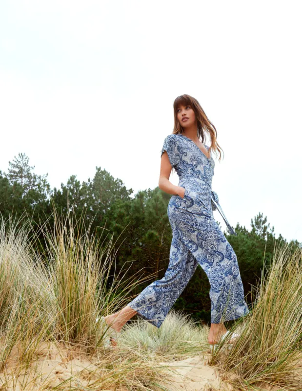 Wrap Front Jumpsuit sold by Blue Vanilla