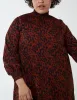 Curve Abstract Print High Neck Mini Smock Dress sold by Blue Vanilla