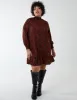 Curve Abstract Print High Neck Mini Smock Dress sold by Blue Vanilla