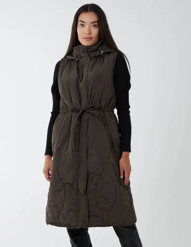 Quilted Belted Gilet sold by Blue Vanilla