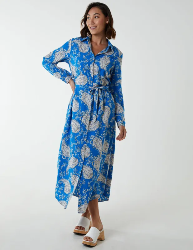 Paisley Belted Dress sold by Blue Vanilla