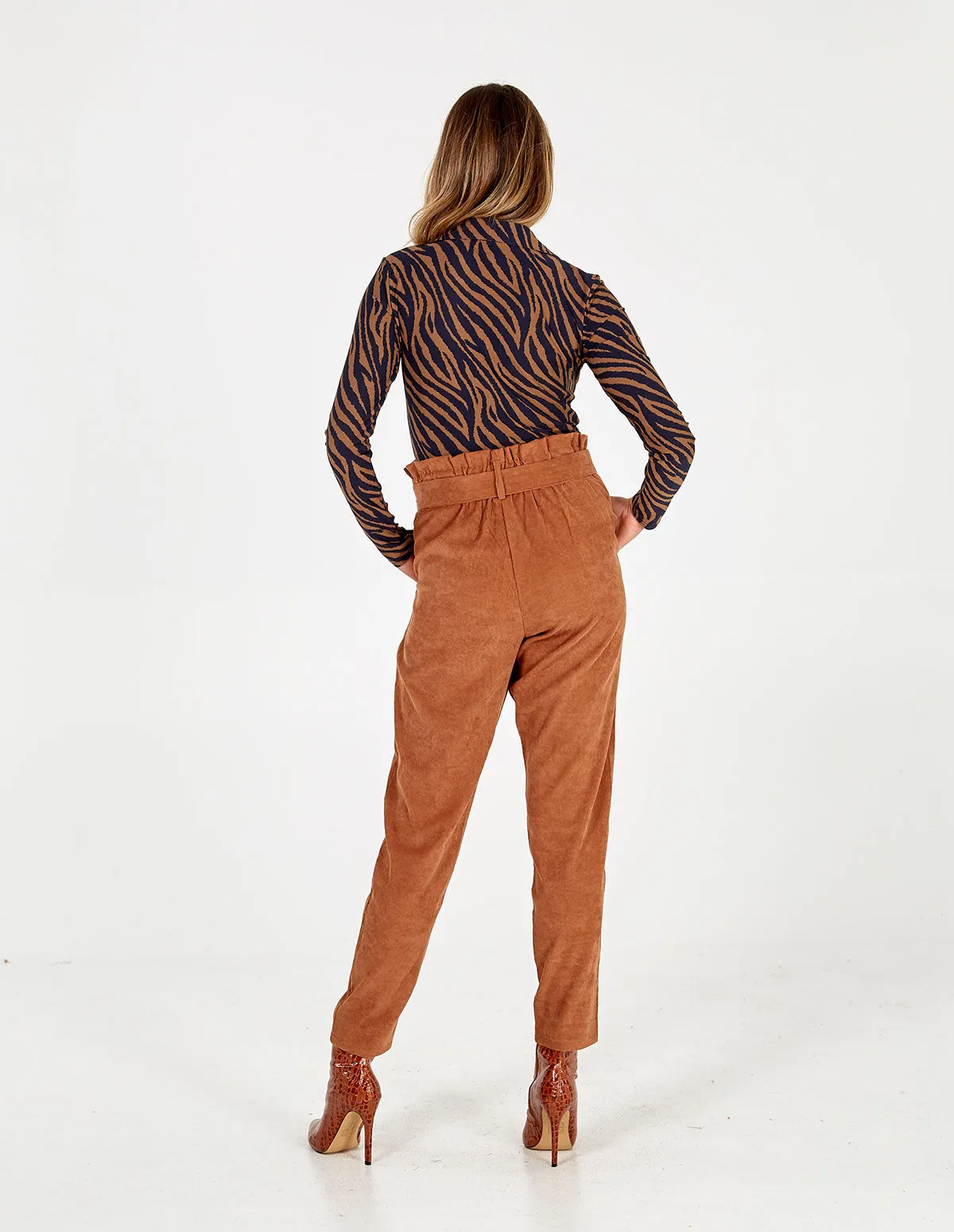 Zebra Stripe Wrap Front Bodysuit sold by Blue Vanilla product image thumbnail 2