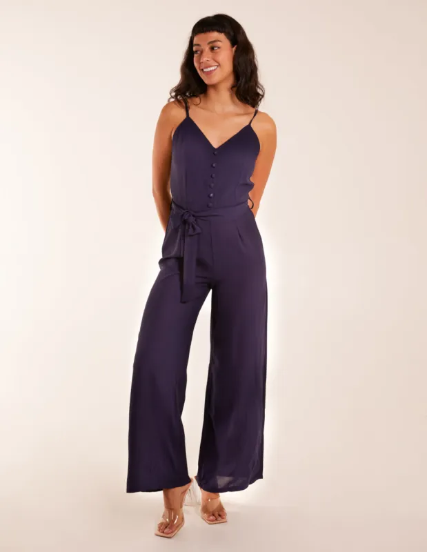 Button Front Strappy Jumpsuit sold by Blue Vanilla