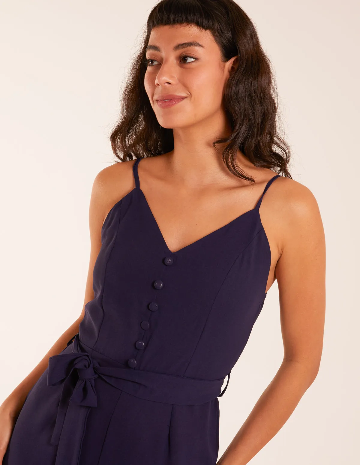 Button Front Strappy Jumpsuit sold by Blue Vanilla product image thumbnail 3