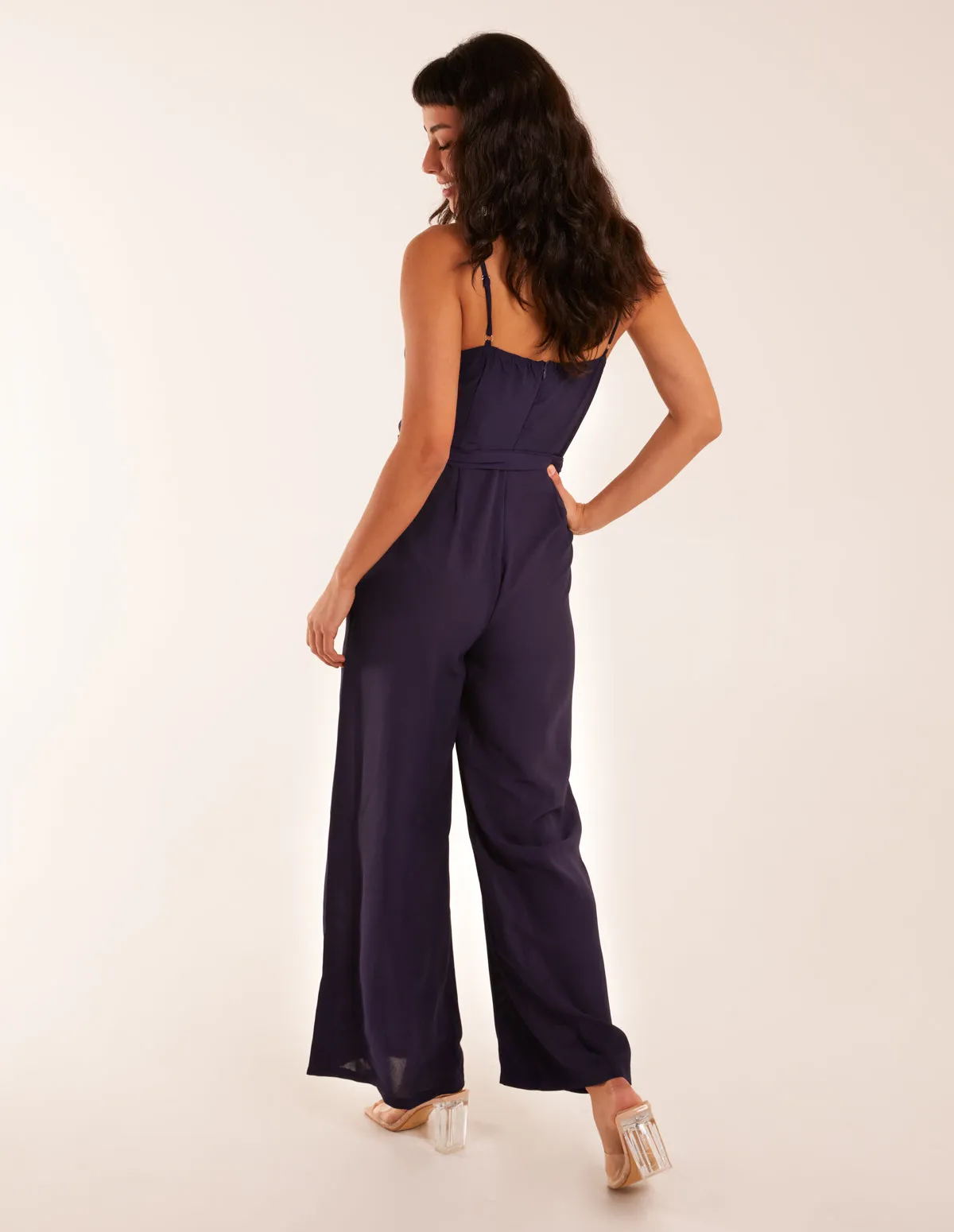 Button Front Strappy Jumpsuit sold by Blue Vanilla product image thumbnail 4