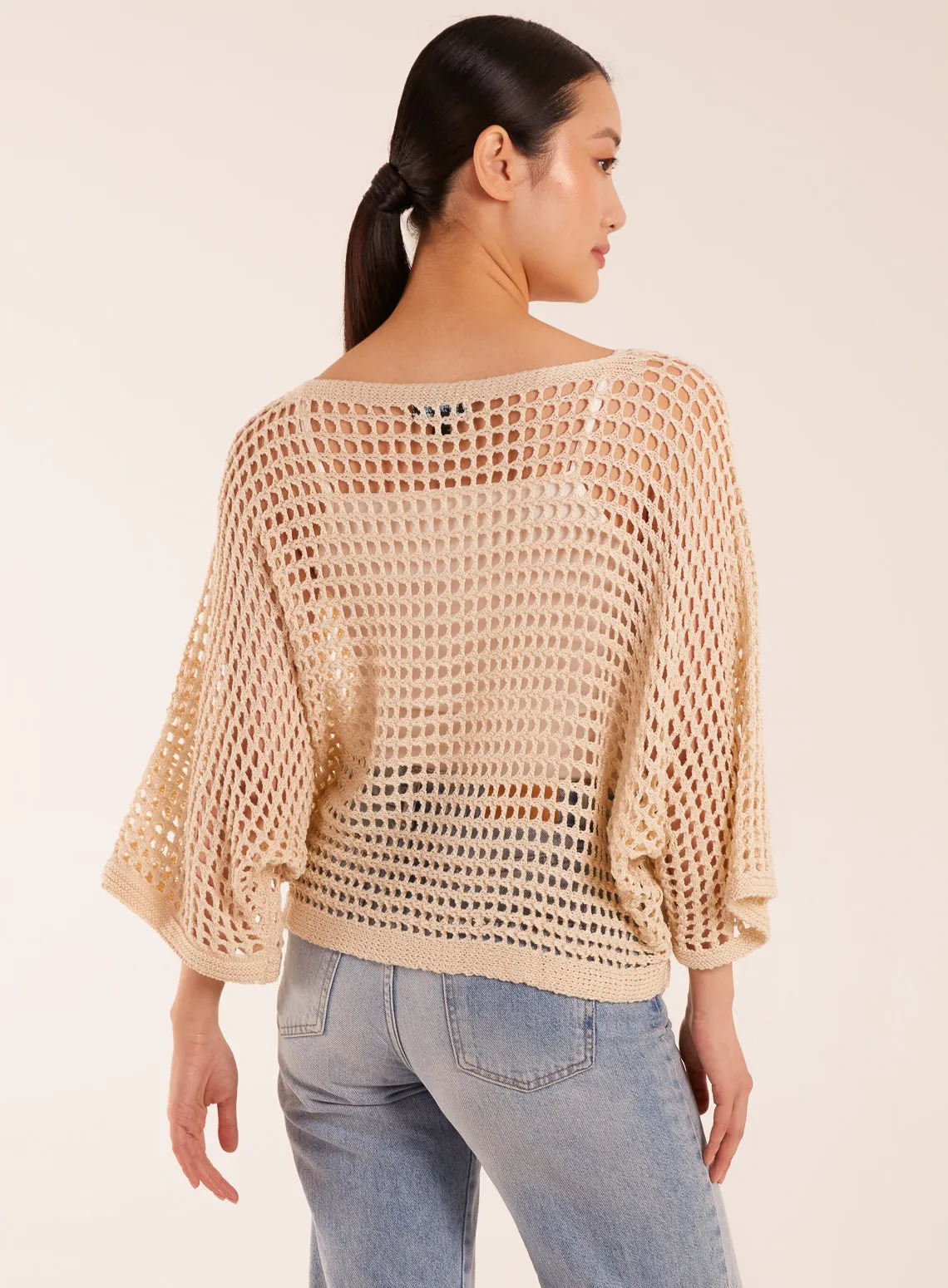 Round Neck Crochet Net Top sold by Blue Vanilla product image thumbnail 5