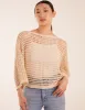 Round Neck Crochet Net Top sold by Blue Vanilla
