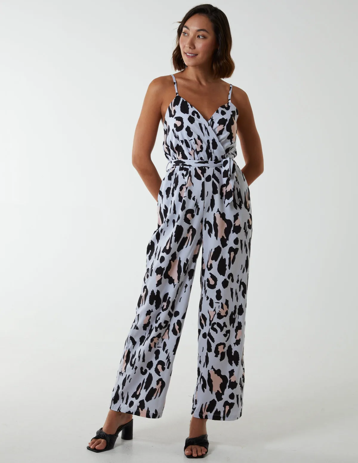 Leopard Belted Jumpsuit sold by Blue Vanilla product image thumbnail 3