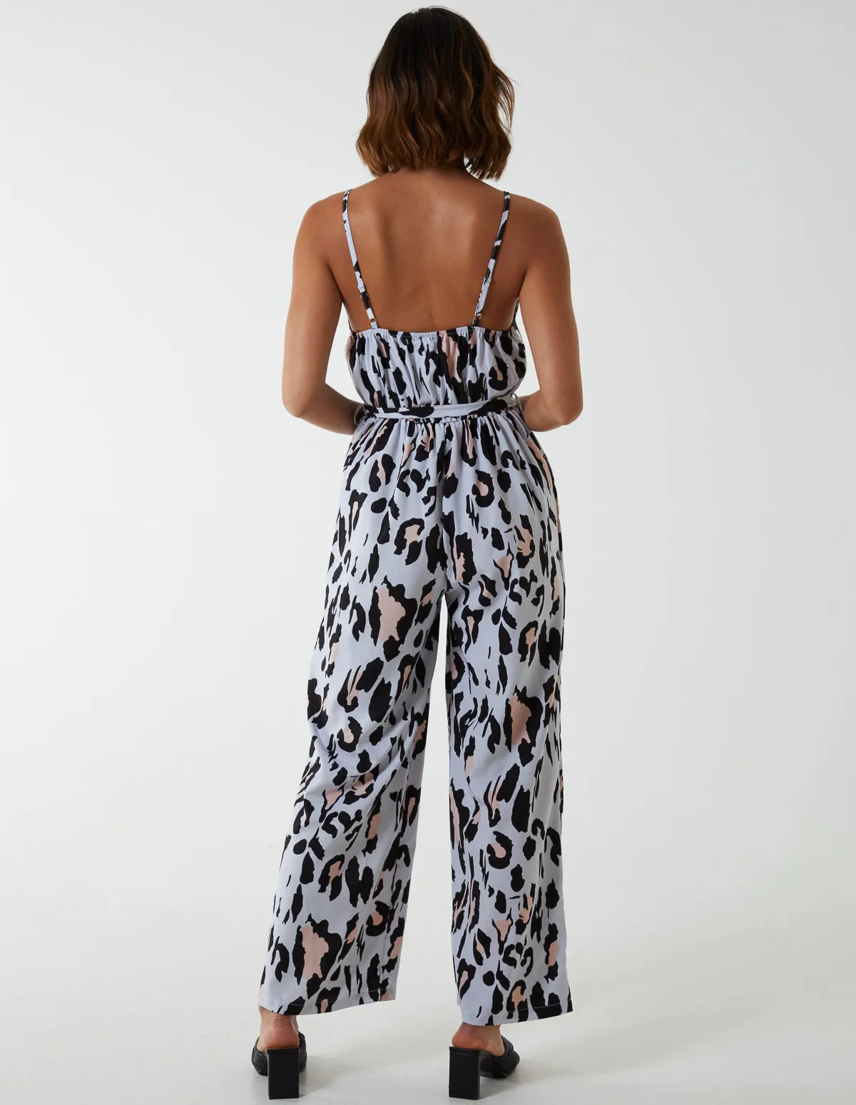 Leopard Belted Jumpsuit sold by Blue Vanilla product image thumbnail 4