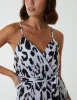 Leopard Belted Jumpsuit sold by Blue Vanilla