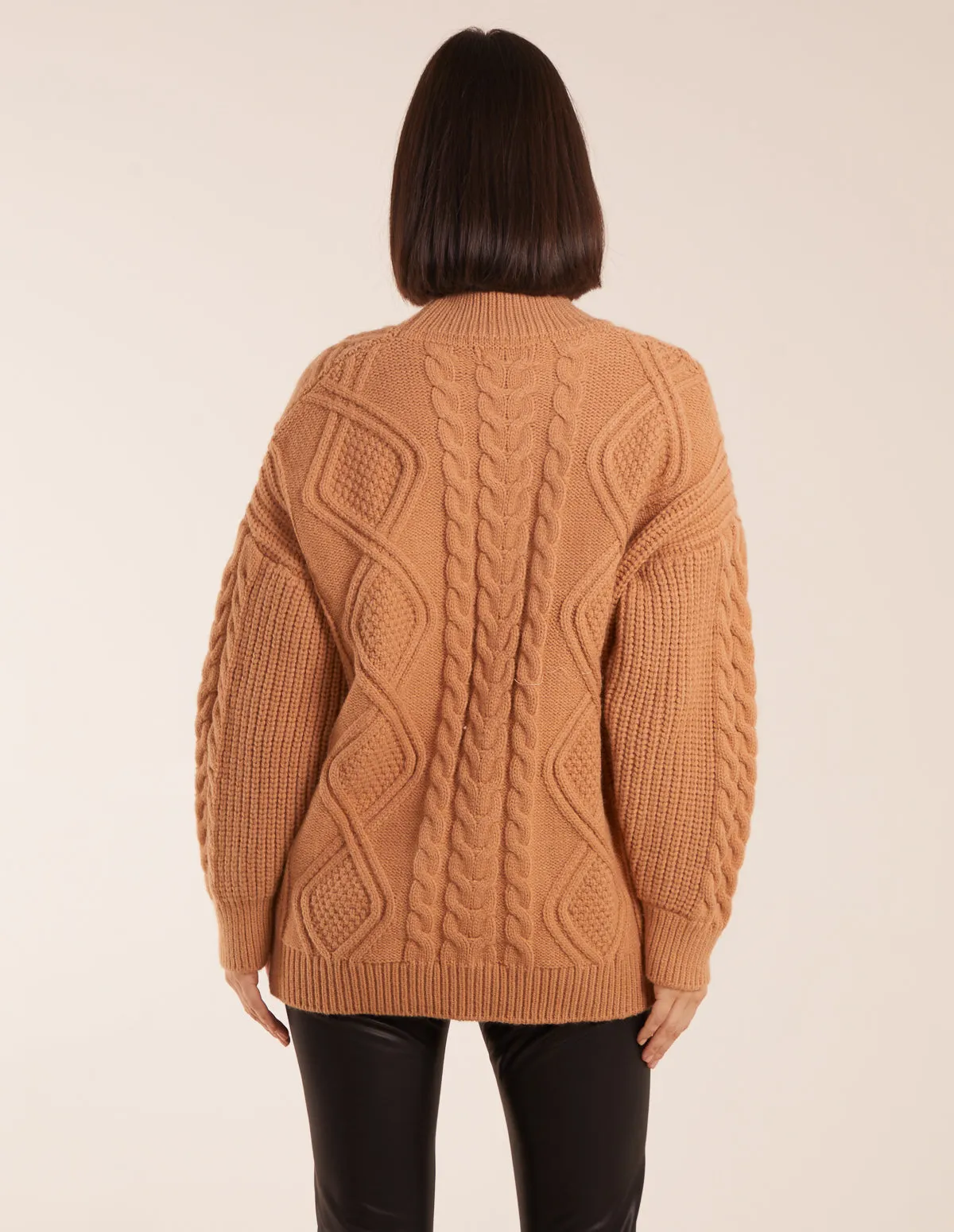 Cable Knit Roll Neck Jumper sold by Blue Vanilla product image thumbnail 3