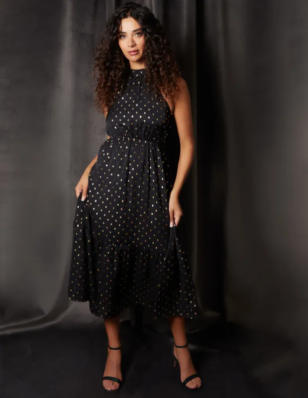 Blouson Halter Neck Dress sold by Blue Vanilla