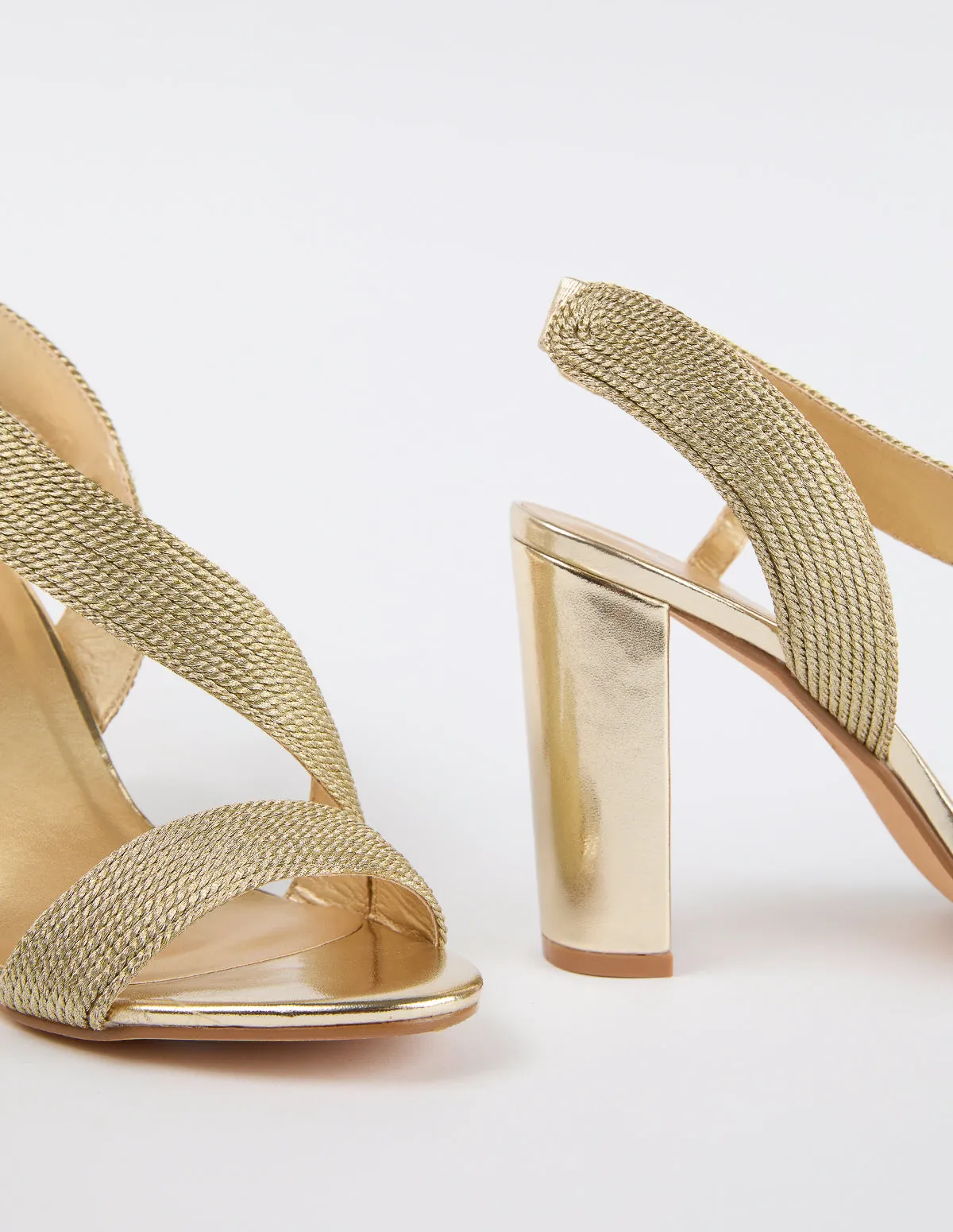 Metallic Rope Heeled Shoe sold by Blue Vanilla product image thumbnail 3