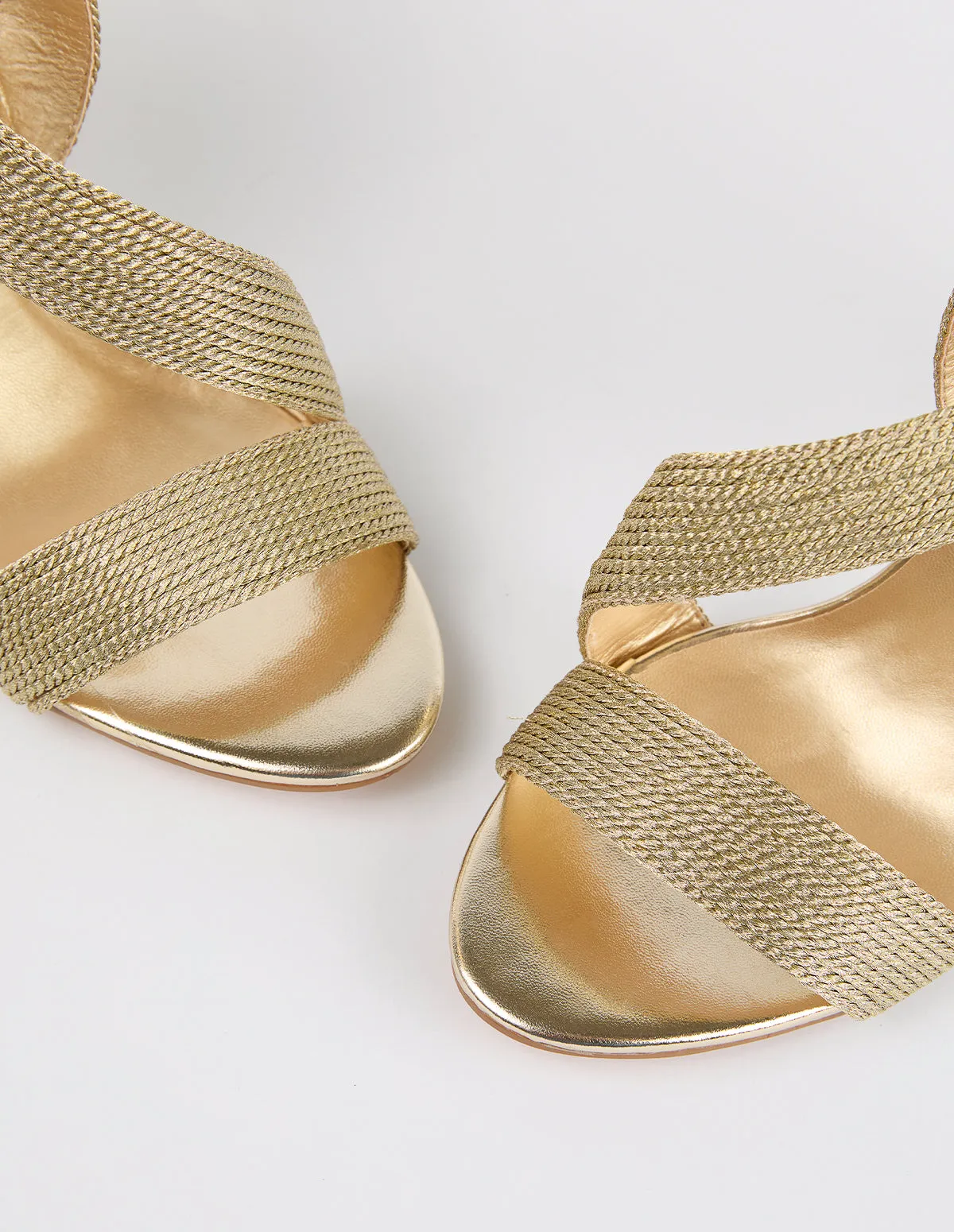 Metallic Rope Heeled Shoe sold by Blue Vanilla product image thumbnail 4