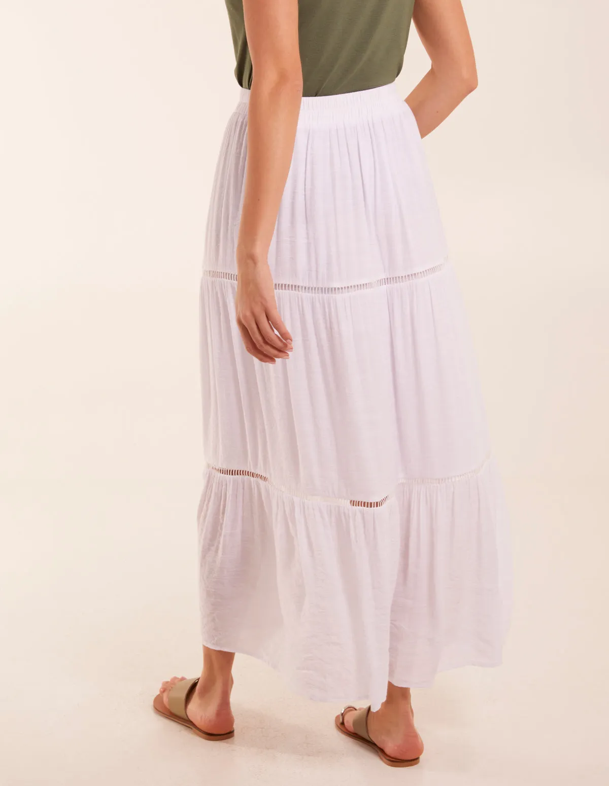Ladder Trim Maxi Skirt sold by Blue Vanilla product image thumbnail 4