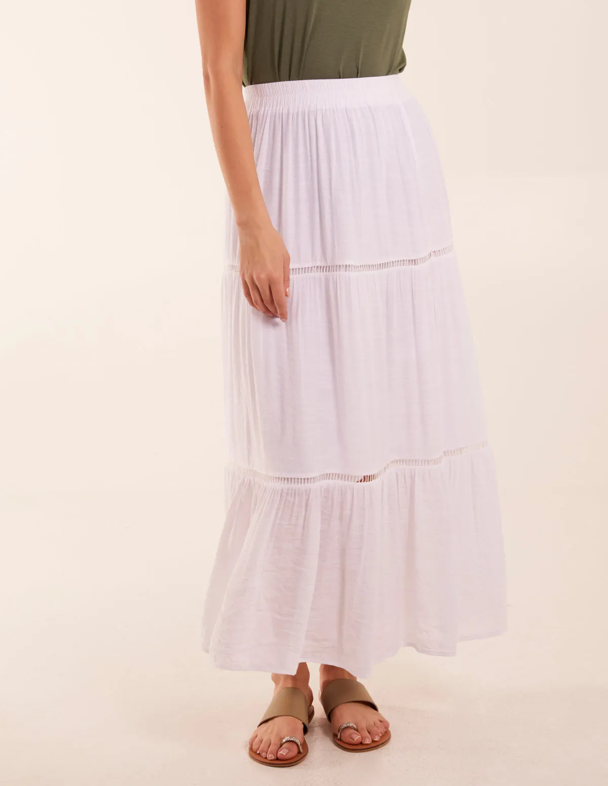 Ladder Trim Maxi Skirt sold by Blue Vanilla product image thumbnail 2