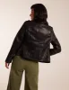 PU Leather Zip Through Biker Jacket sold by Blue Vanilla