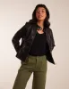 PU Leather Zip Through Biker Jacket sold by Blue Vanilla