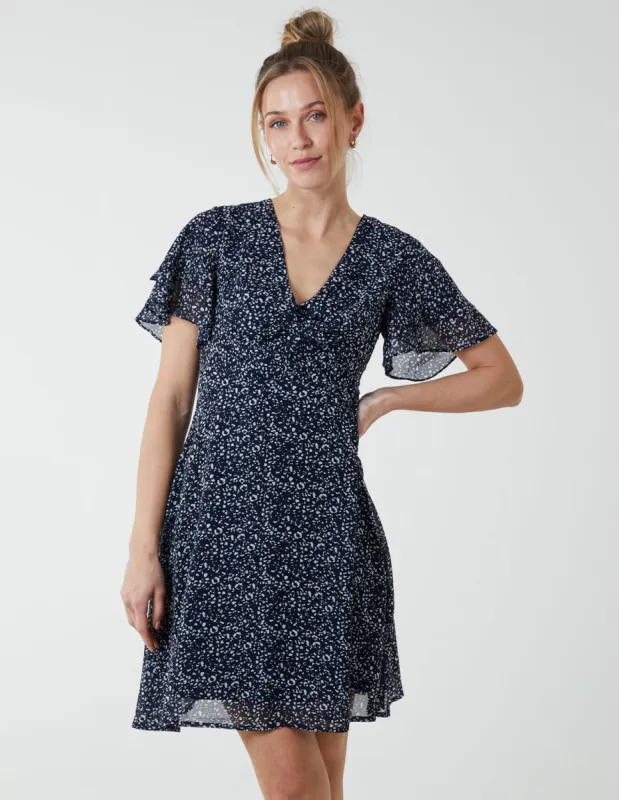Knot Front Mini Dress sold by Blue Vanilla