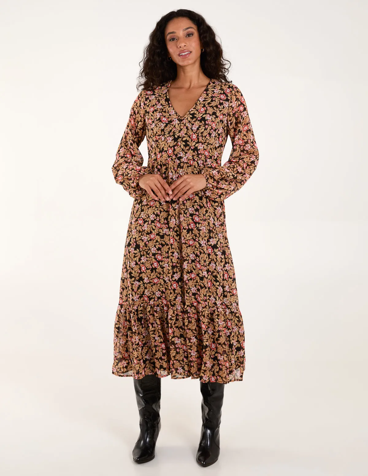 Button Through Midi Dress sold by Blue Vanilla product image thumbnail 3