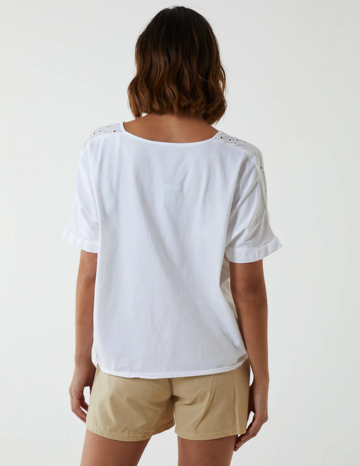 Broderie Batwing Knot Front Top sold by Blue Vanilla product image thumbnail 4