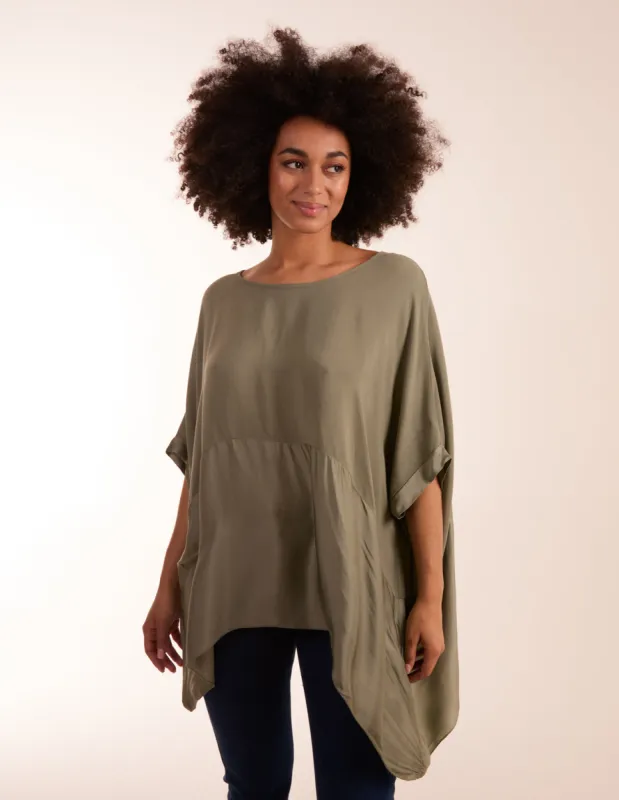 Oversized Round Neck Contrast Top sold by Blue Vanilla
