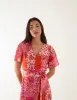 Patchwork Button Through Belted Midi Dress sold by Blue Vanilla