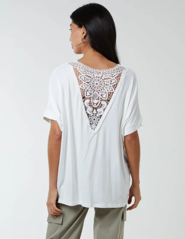 Butterfly Lace Back Top made by Blue Vanilla