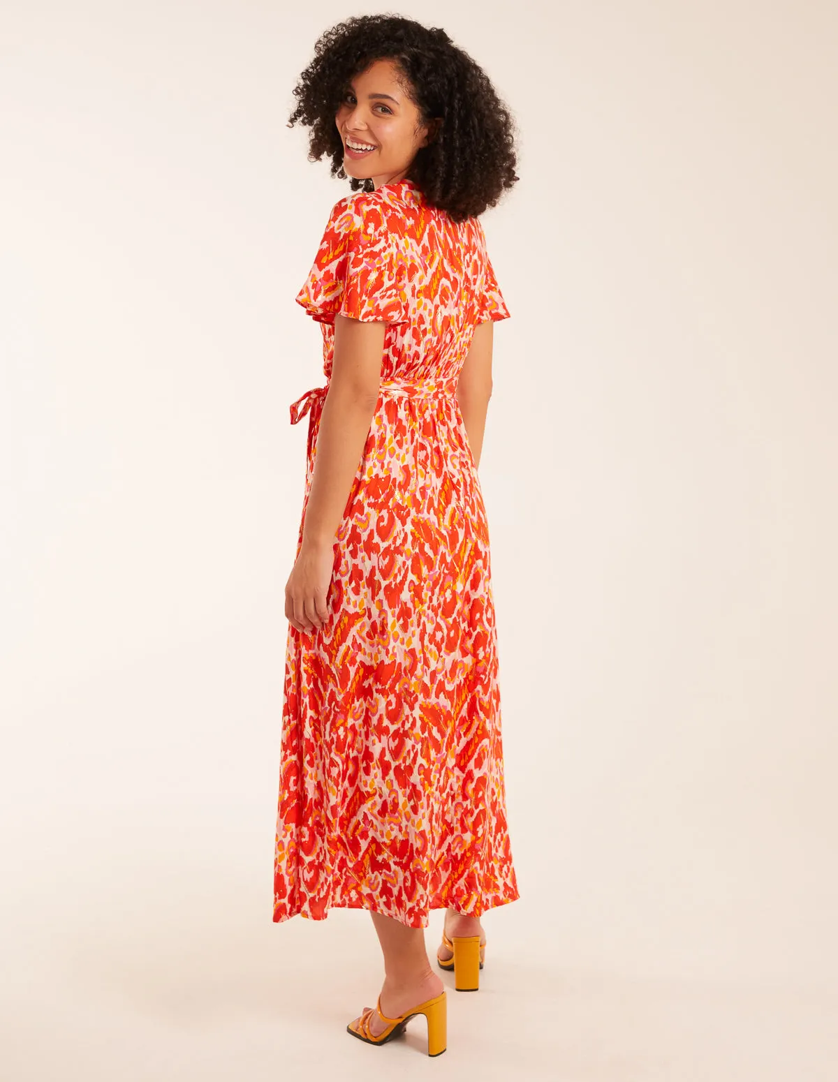 Abstract Animal Print Wrap Maxi Dress sold by Blue Vanilla product image thumbnail 4