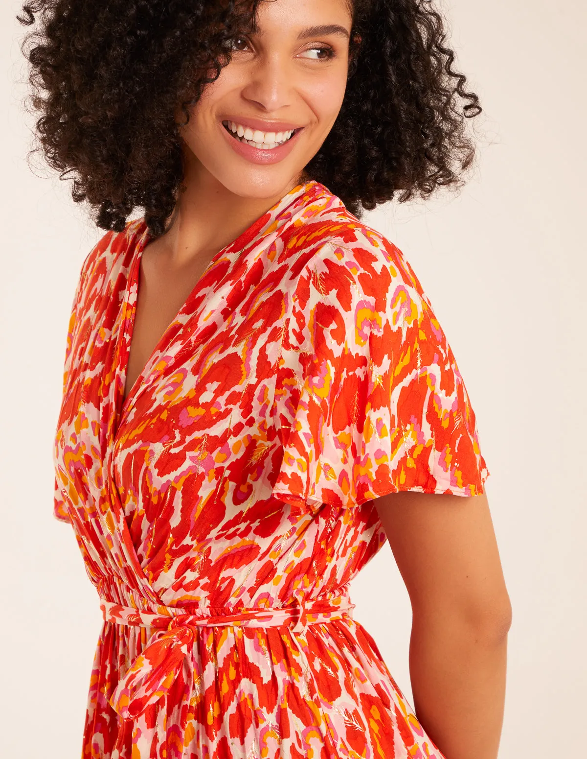 Abstract Animal Print Wrap Maxi Dress sold by Blue Vanilla product image thumbnail 2